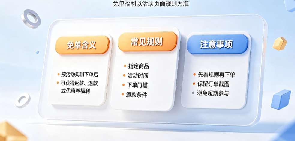 淘宝免单商品是什么意思?免单规则介绍!