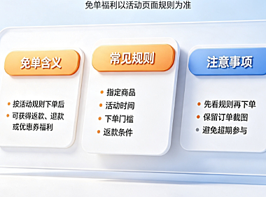 淘宝免单商品是什么意思?免单规则介绍!