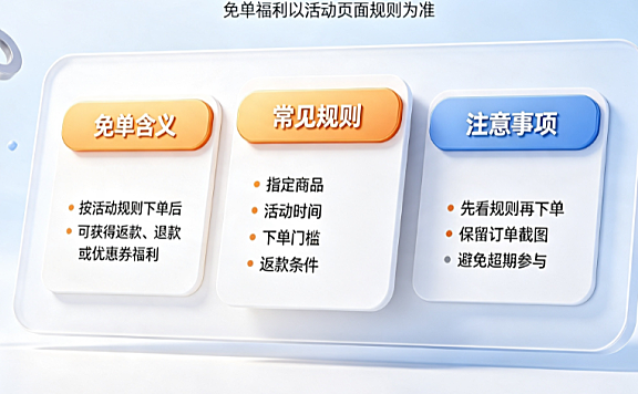 淘宝免单商品是什么意思?免单规则介绍!