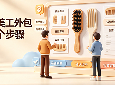 梳子美工外包怎么做的图片?电商视觉实操指南
