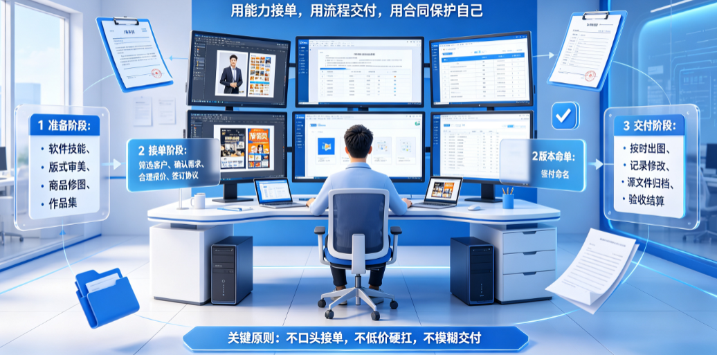 怎么当美工外包工作？
