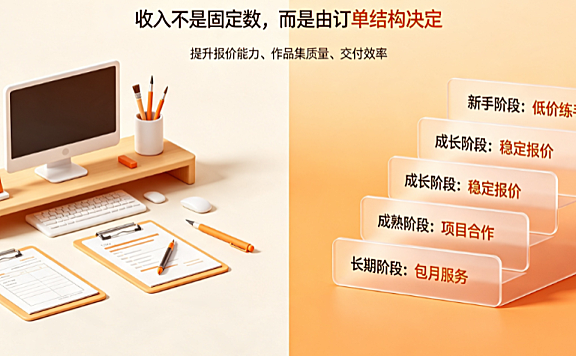 美工外包设计接单工资怎么样？