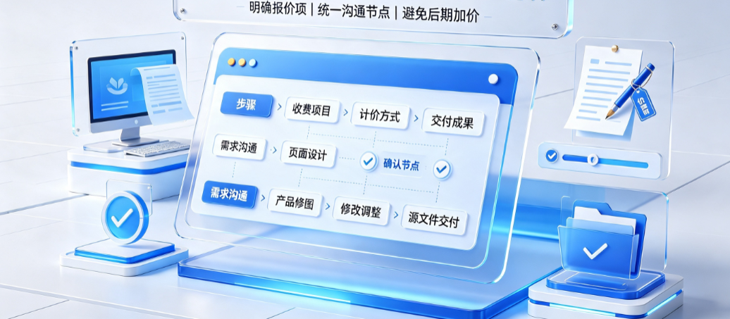 外包美工收费流程表格怎么做？