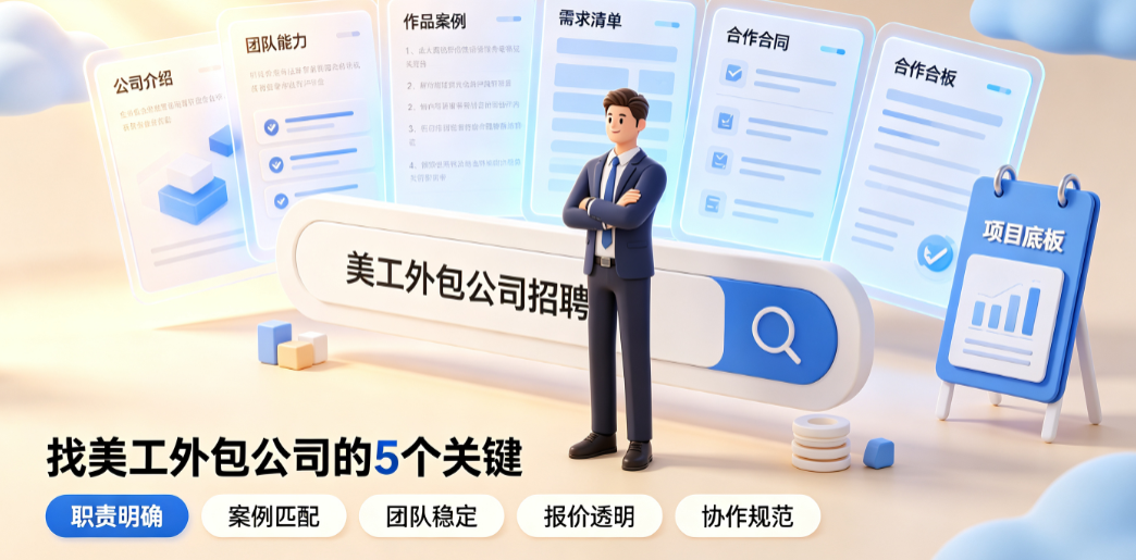怎么找外包的美工公司招聘？
