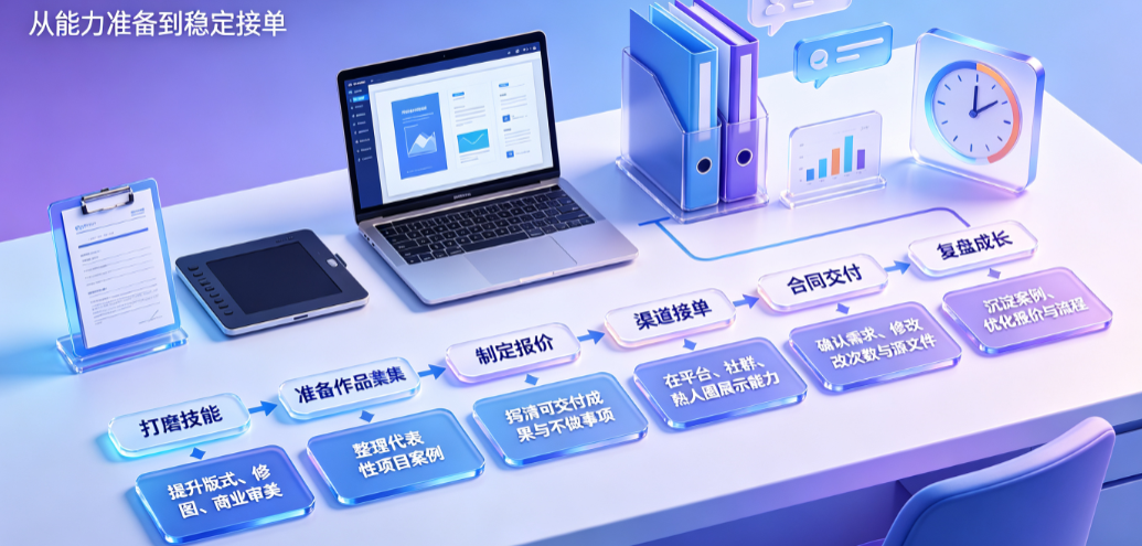 怎么当美工外包?