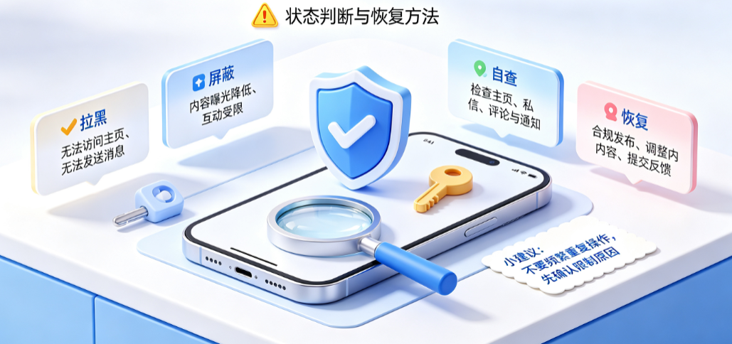 抖音怎么判断拉黑还是屏蔽?拉黑了怎么恢复?