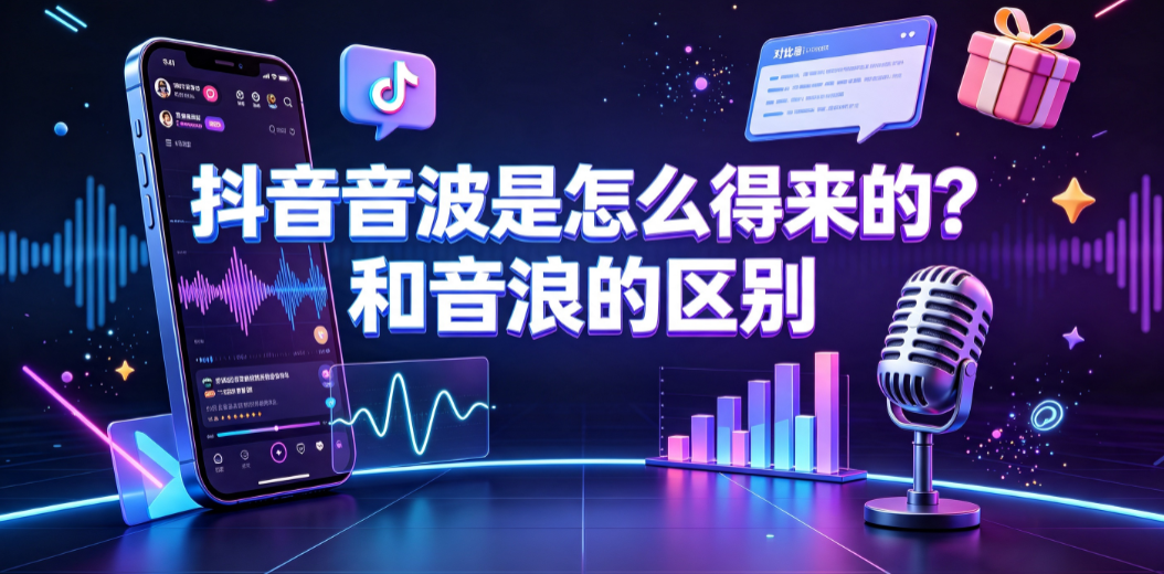 抖音音波是怎么得来的？和音浪的区别详解与使用指南
