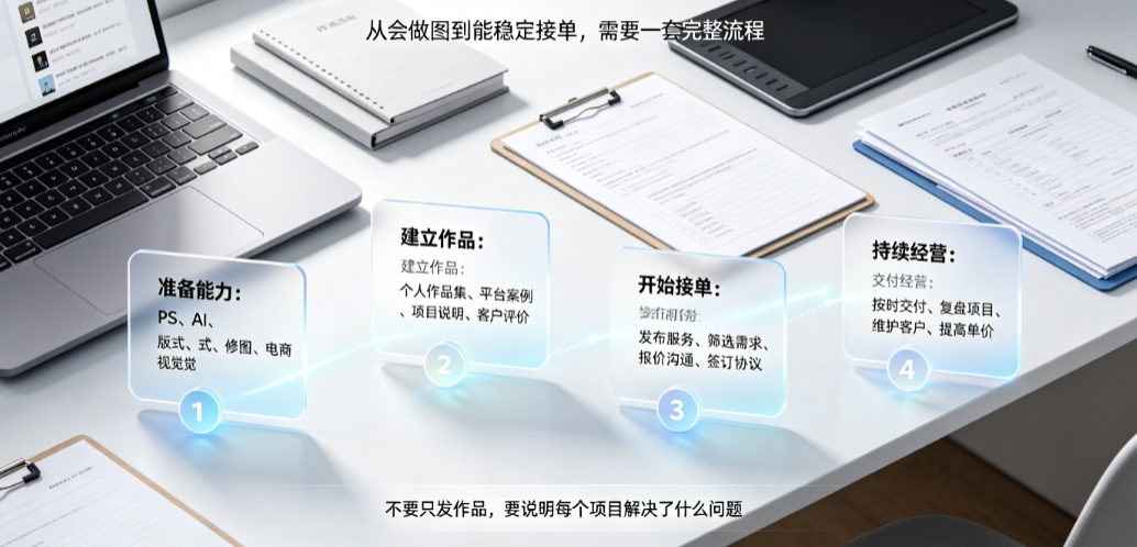 怎么当美工外包人员？