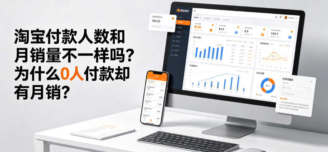 淘宝付款人数和月销量不一样吗?为什么0人付款却有月销?