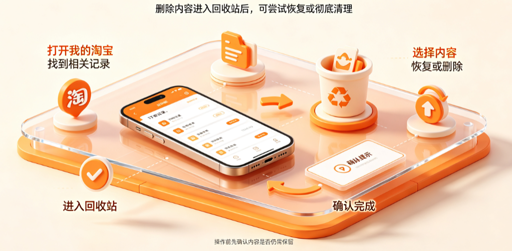 淘宝回收站怎么恢复？怎么彻底删除？