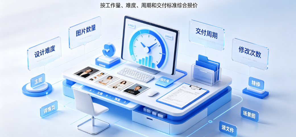 产品美工外包价格怎么算?