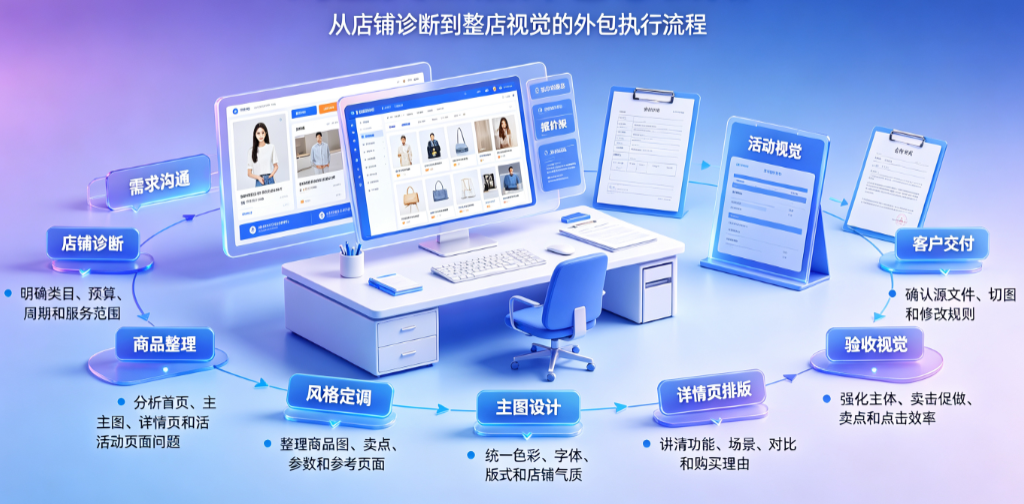 淘宝美工店外包怎么做?