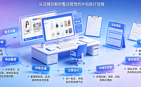 淘宝美工店外包怎么做？店铺运营与标准化交付指南