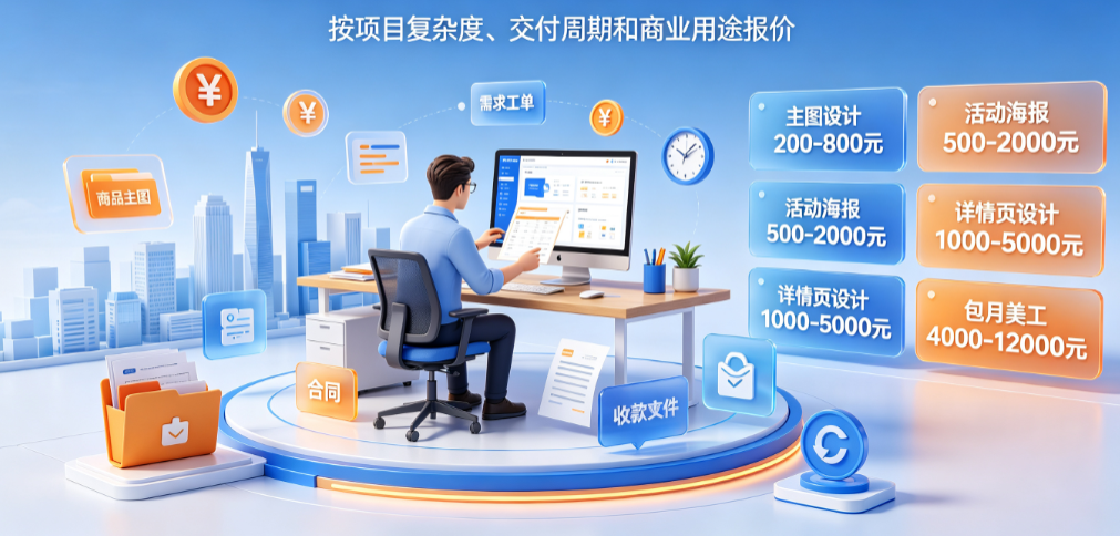 北京美工外包怎么收费?