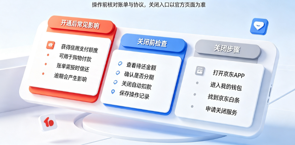 不小心开了京东白条怎么关闭?白条开了有什么后果?