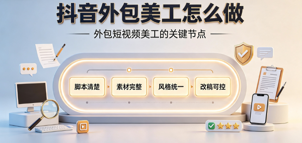 抖音外包美工怎么做？内容电商视觉协作指南