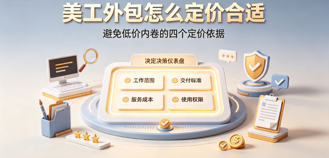 美工外包怎么定价合适？阶梯模型与实战策略
