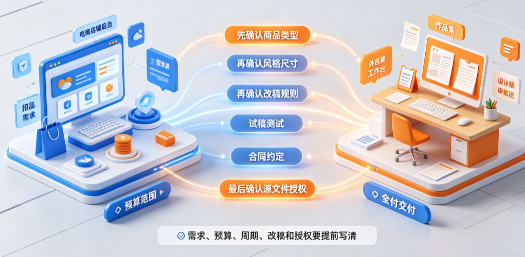 电商怎么招外包美工的人?