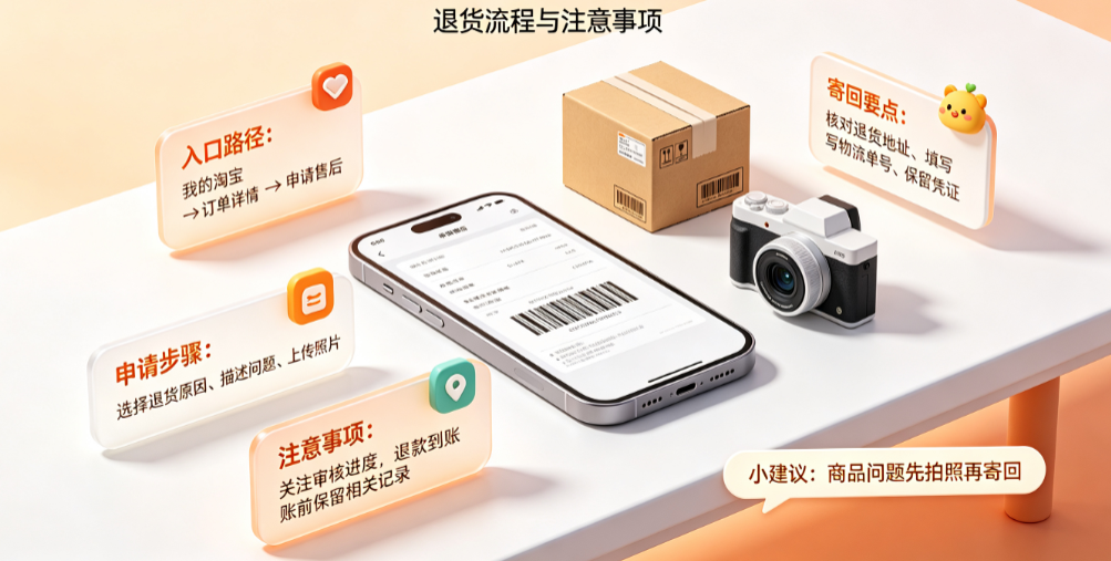 淘宝无忧退货怎么操作?注意什么?