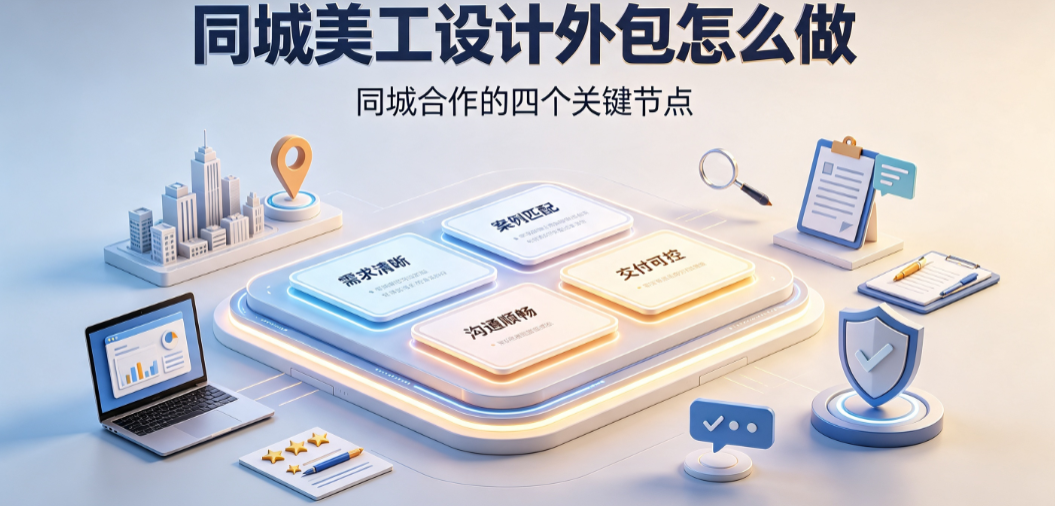 同城美工设计外包怎么做?本地商家高效合作与避坑指南
