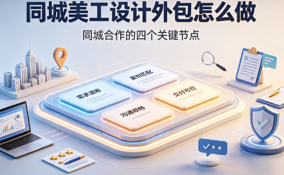 同城美工设计外包怎么做?本地商家高效合作与避坑指南