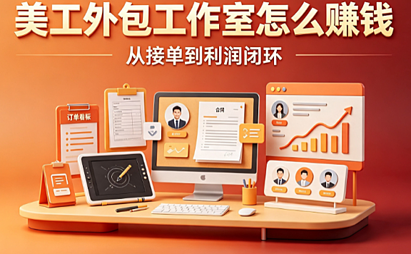 美工外包工作室怎么赚钱？核心盈利模式与运营策略全解析