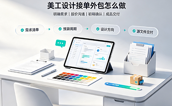 美工设计接单外包怎么做：从定位到交付的实操指南