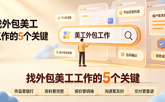 怎么找外包的美工工作呢？电商设计师接单全攻略