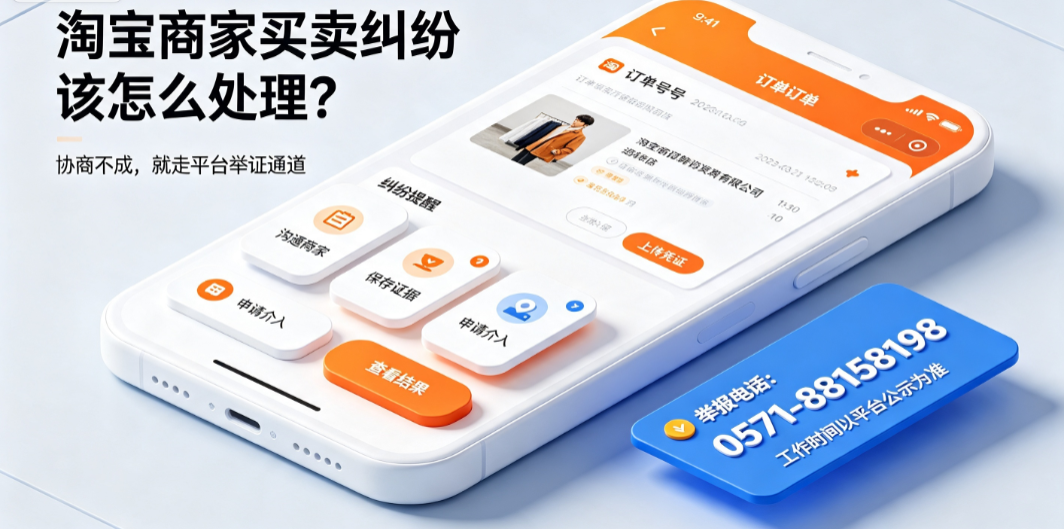 淘宝商家买卖纠纷该怎么处理?附举报电话