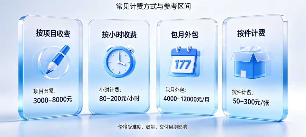 义乌美工外包怎么收费的?