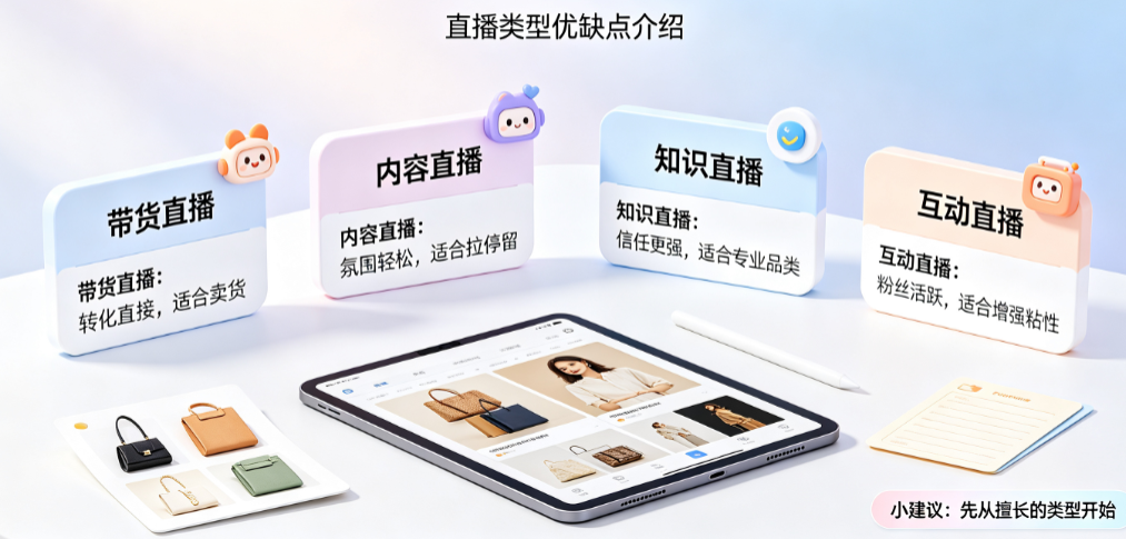 点淘开通直播选哪个类型比较好?