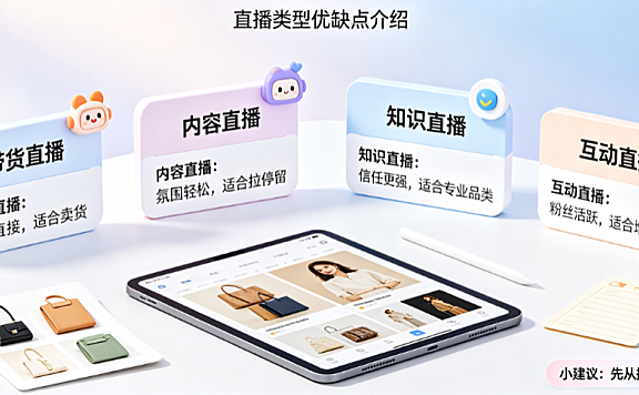 点淘开通直播选哪个类型比较好?直播类型优缺点介绍