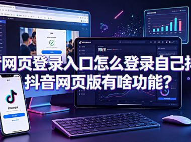 抖音网页登录入口怎么登录自己抖音?抖音网页版有啥功能?