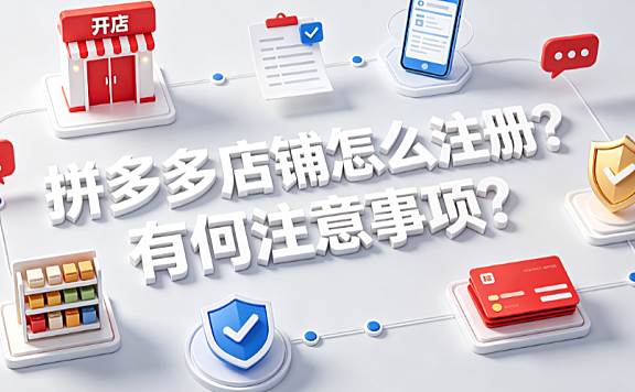 拼多多店铺怎么注册?有何注意事项?全流程与合规指南