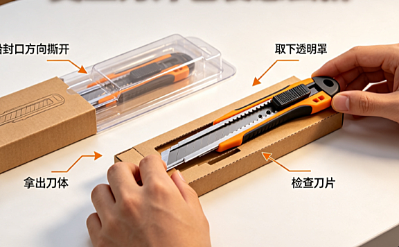 美工刀外包装怎么拆？安全拆解指南与分类处理