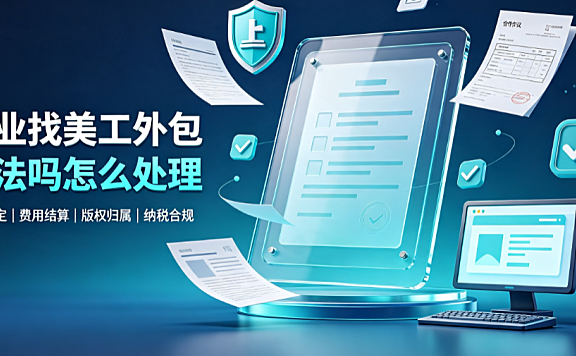 企业找美工外包违法吗怎么处理？