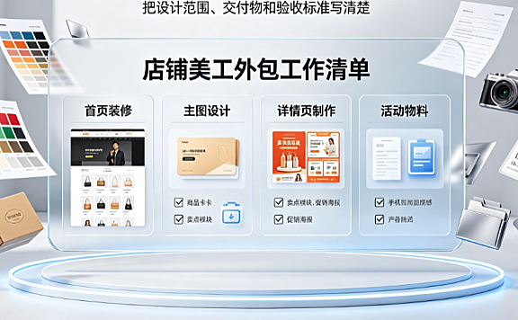 外包店铺美工工作内容怎么写?