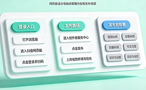 抖音网页登录入口在哪?网页版怎么发布作品?