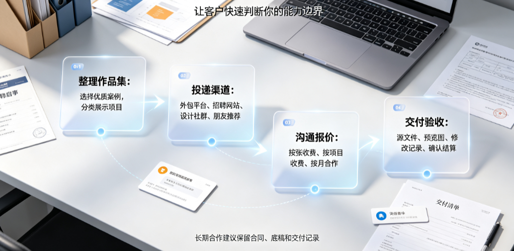 美工找外包怎么找工作？