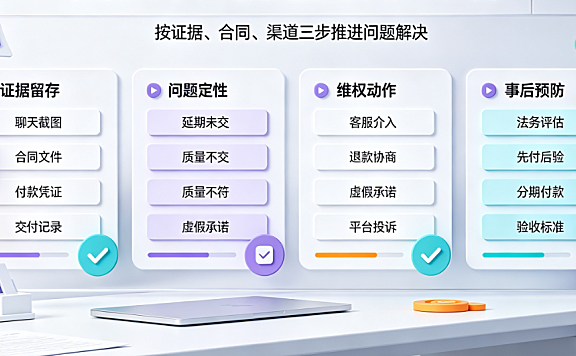 美工外包被骗怎么处理好?高胜率维权与止损指南