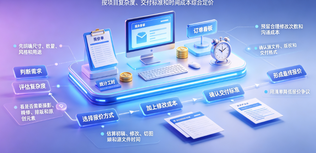 美工外包单价怎么算?