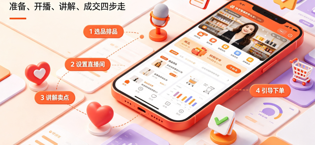  快手直播卖货的流程是什么?怎么做?