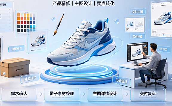 淘宝鞋子美工外包怎么做：高转化视觉策略与标准化交付指南