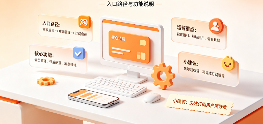 淘宝订阅商家后台入口在哪?有哪些功能?