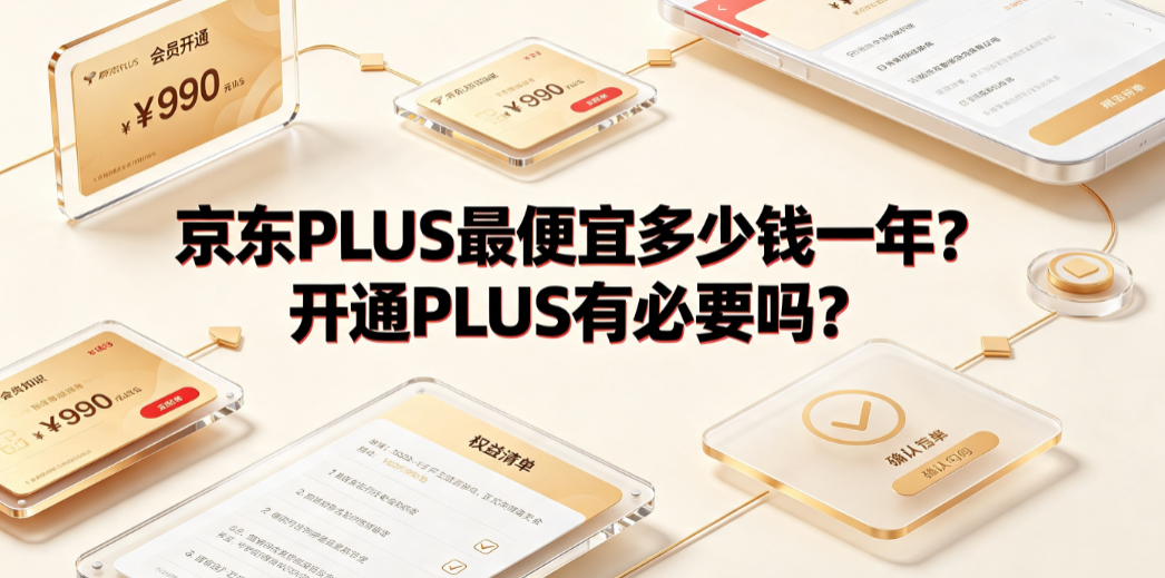 京东PLUS最便宜多少钱一年?开通PLUS有必要吗?