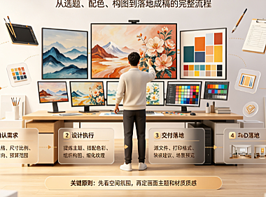 美工外包装饰画怎么画？全流程指南与商业交付规范