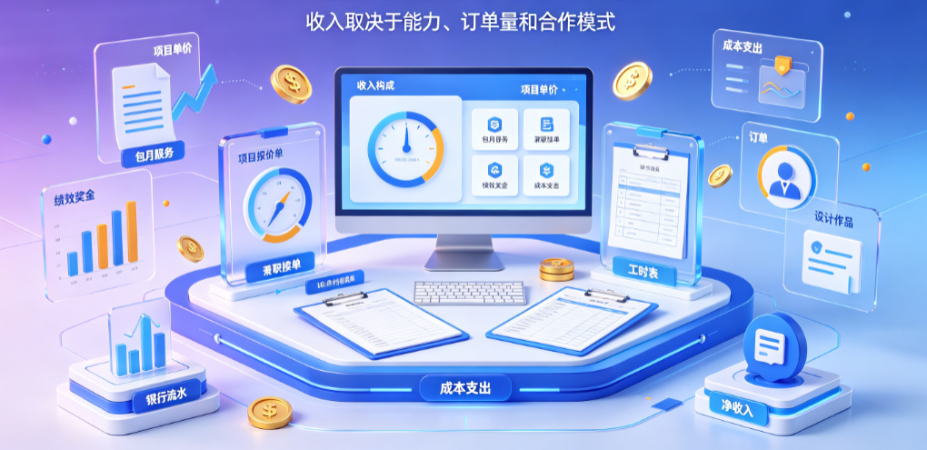 华为外包美工收入怎么样？