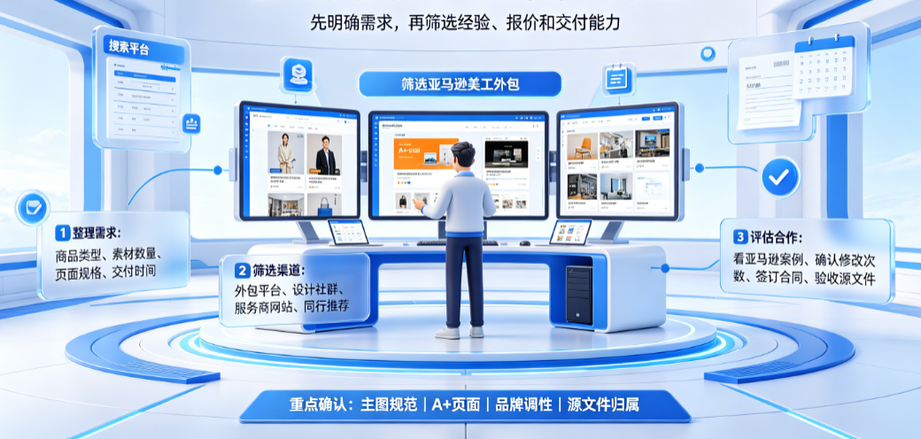 怎么找到亚马逊美工外包?