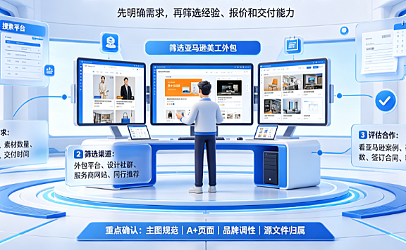 怎么找到亚马逊美工外包？精准渠道与实操指南