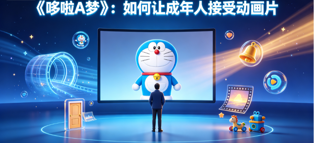 《哆啦A梦》:如何让成年人接受动画片_内容破圈与IP运营指南